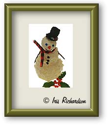 Holiday Photography - Cake Snowman 